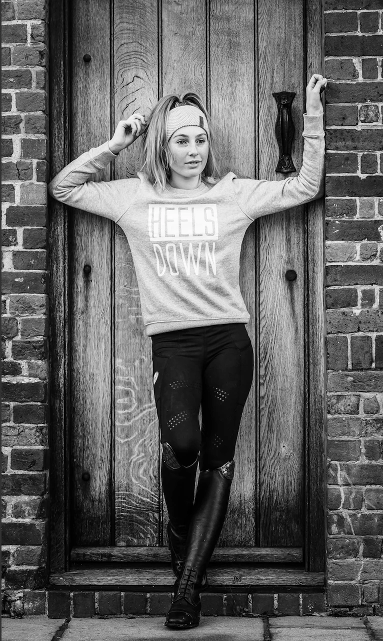 Young Riders | 'HEELS DOWN' Exmoor Sweatshirt - Image 4