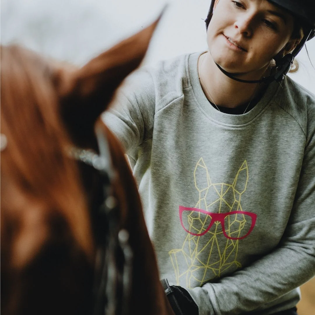'GEO HORSE' Thoroughbred Sweatshirt | Neon - Image 3