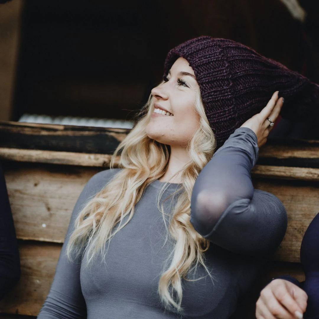 Honest Woolly Hat | Aubergine - Image 4