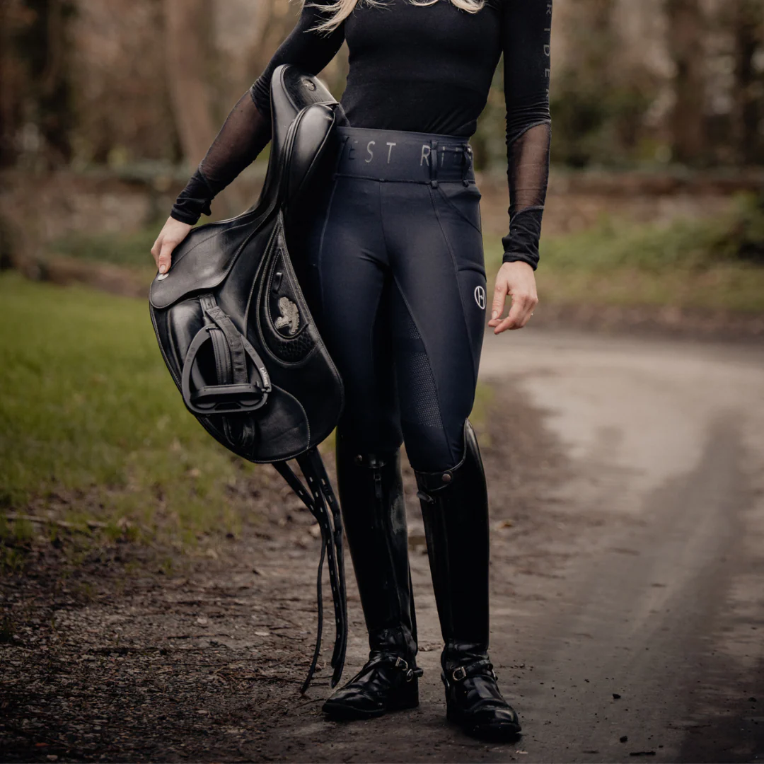 Full Seat Riding Leggings | BLACK - Image 5