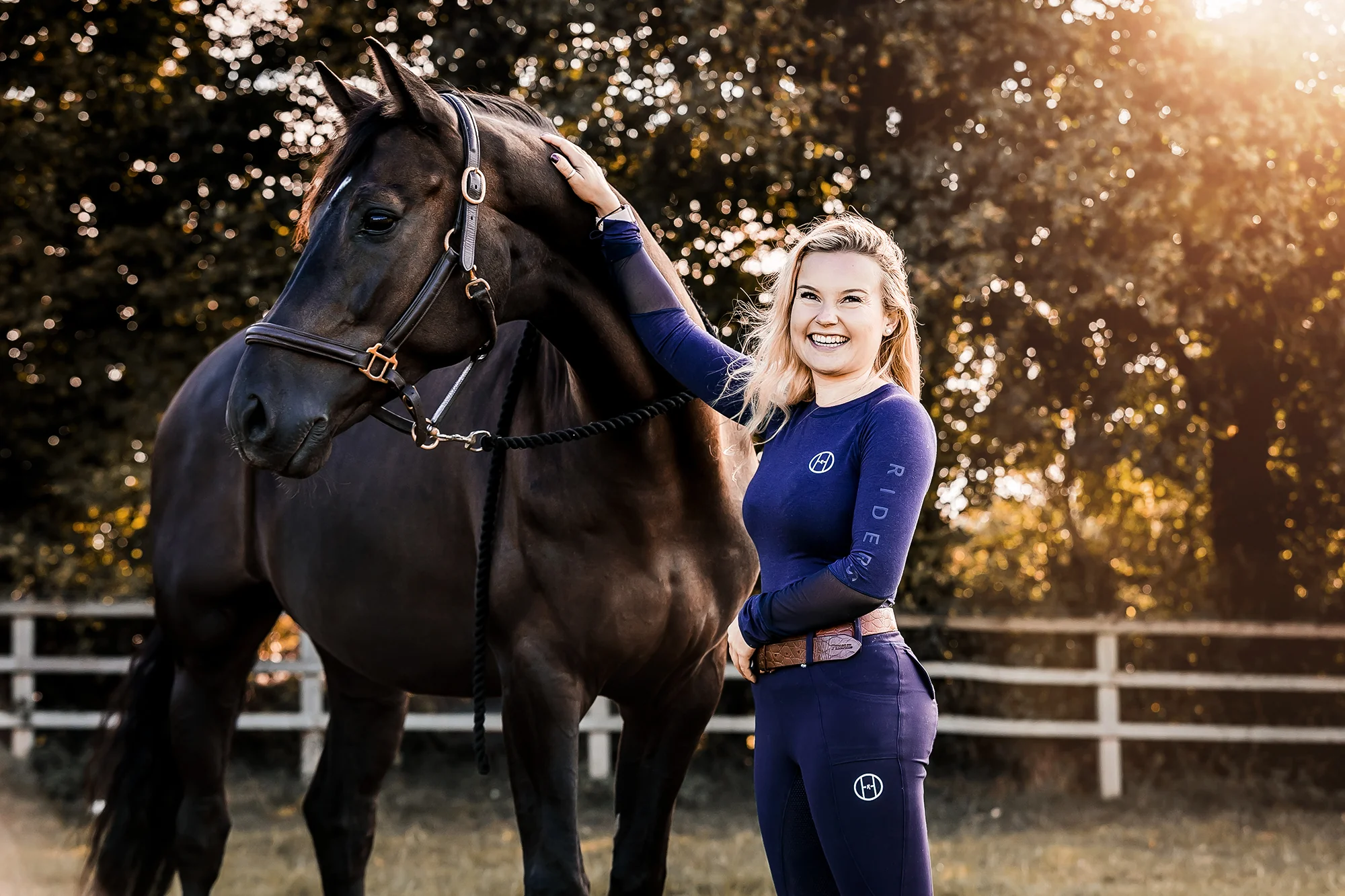 Full Seat Riding Leggings | NAVY - Image 4
