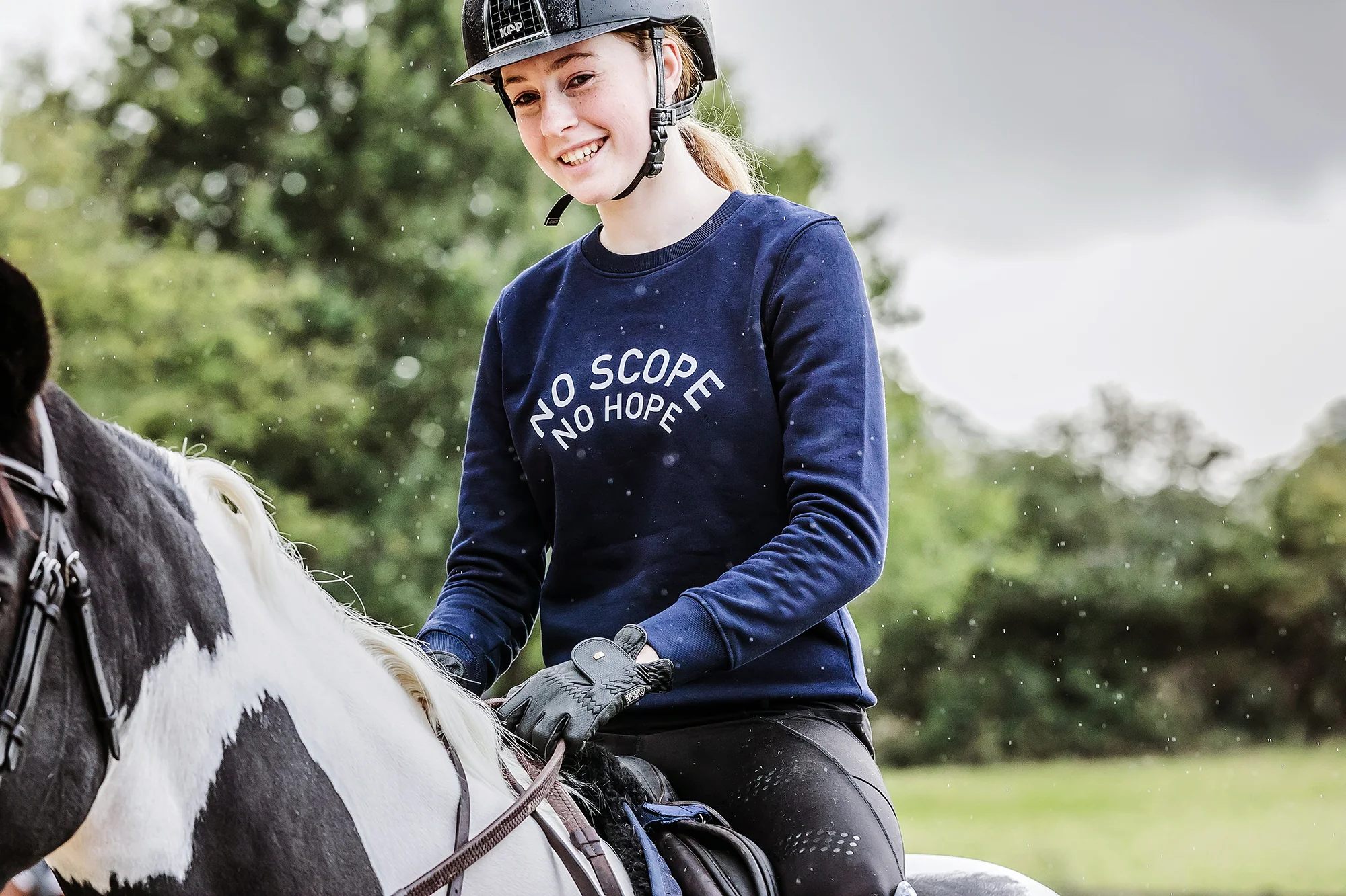 Young Riders | 'NO SCOPE NO HOPE' Exmoor Sweatshirt - Image 3