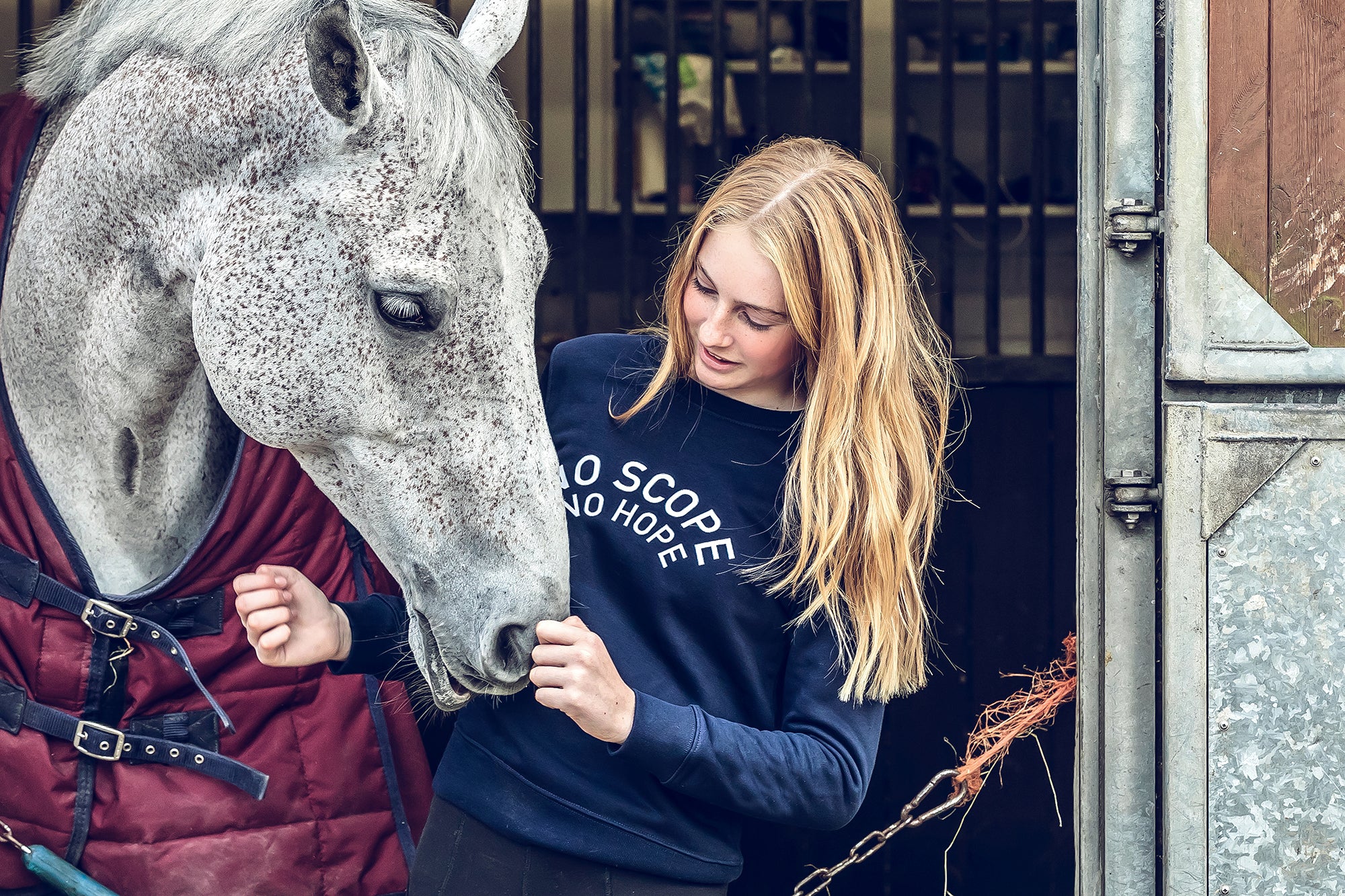 Young Riders | 'NO SCOPE NO HOPE' Exmoor Sweatshirt - Image 4