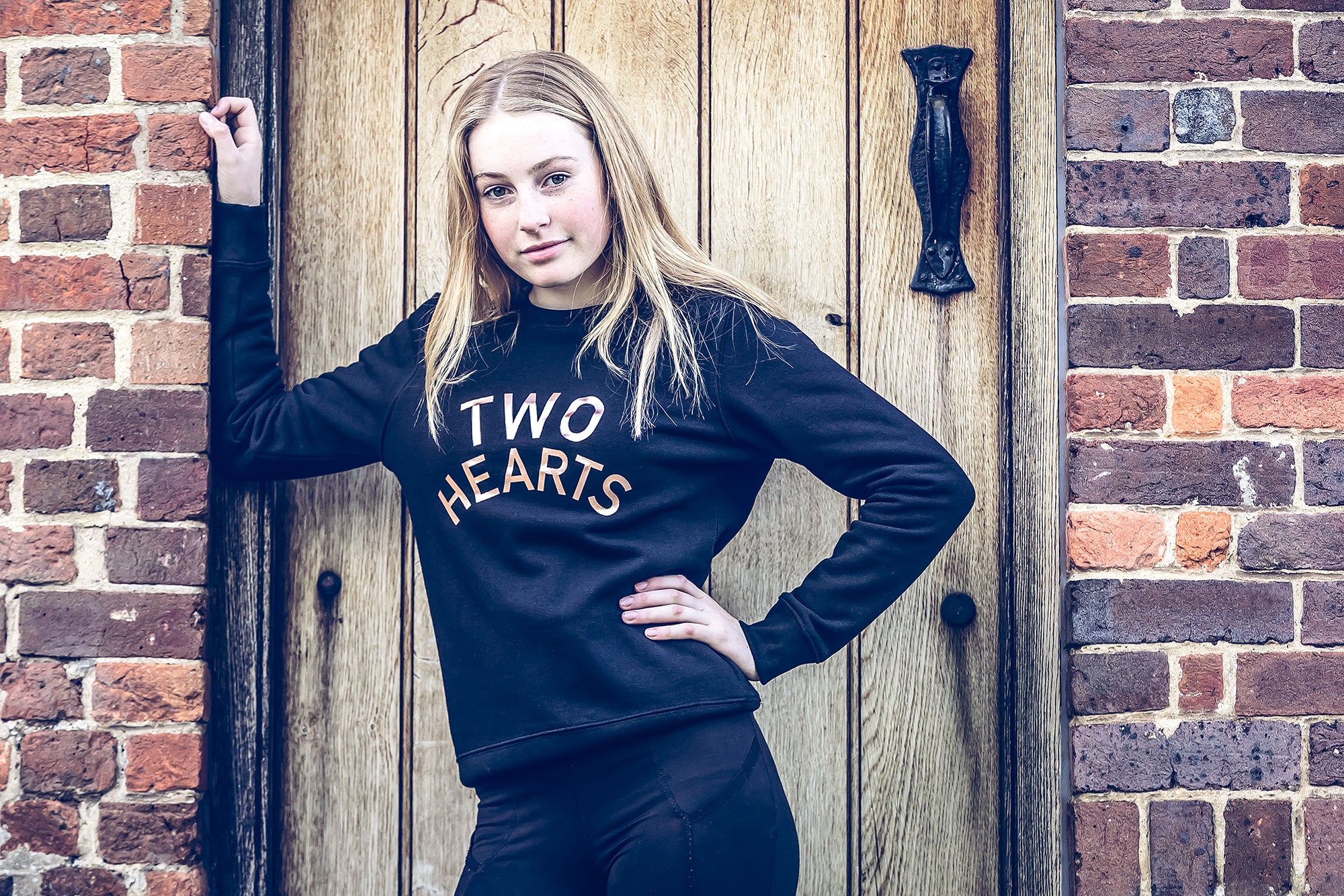Young Riders | 'TWO HEARTS' Exmoor Sweatshirt - Image 3